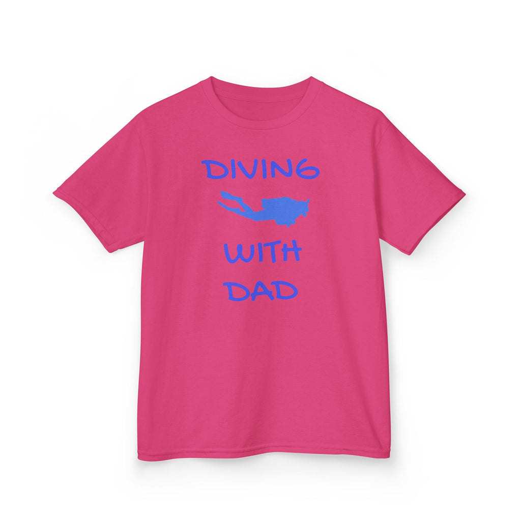 Diving With Dad Kids Heavy Cotton™ Tee