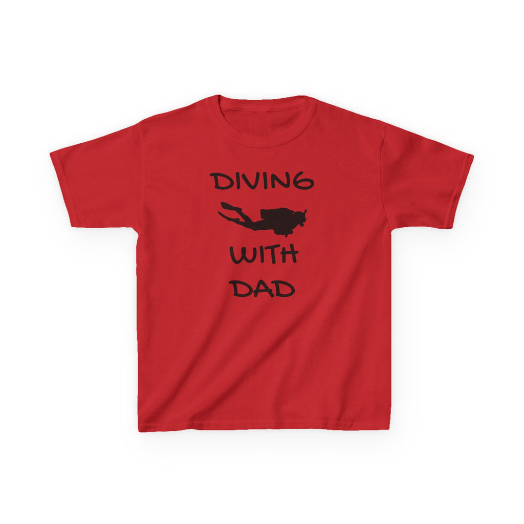 Diving With Dad Kids Heavy Cotton™ Tee