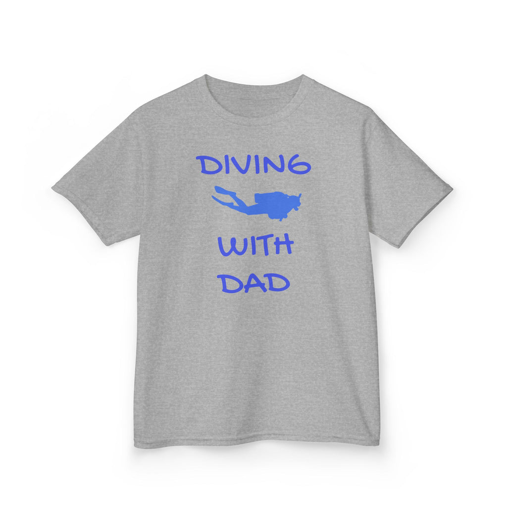 Diving With Dad Kids Heavy Cotton™ Tee