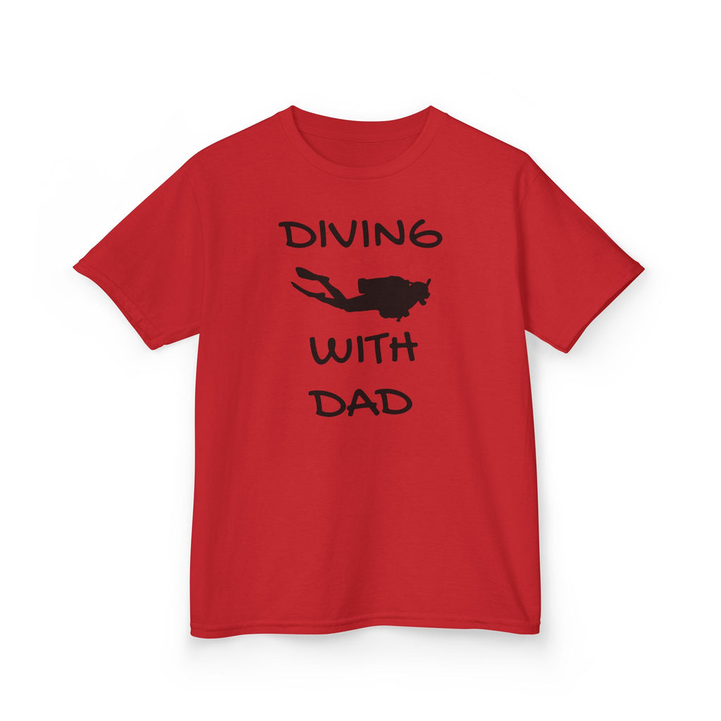 Diving With Dad Kids Heavy Cotton™ Tee